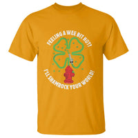 Funny Irish Firefighter T Shirt Feeling A Wee Bit Hot I'll Shamrock Your World
