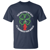 Funny Irish Firefighter T Shirt Feeling A Wee Bit Hot I'll Shamrock Your World