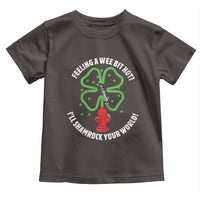 Funny Irish Firefighter Toddler T Shirt Feeling A Wee Bit Hot I'll Shamrock Your World