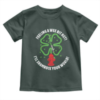 Funny Irish Firefighter Toddler T Shirt Feeling A Wee Bit Hot I'll Shamrock Your World