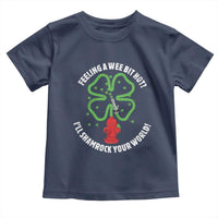 Funny Irish Firefighter Toddler T Shirt Feeling A Wee Bit Hot I'll Shamrock Your World