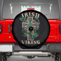 Irish Viking Spare Tire Cover Celtic Cross Odin's Raven