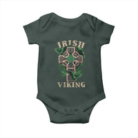 Irish Viking Baby Onesie Celtic Cross Odin's Raven