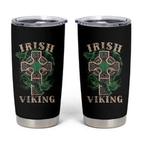 Irish Viking Tumbler Cup Celtic Cross Odin's Raven