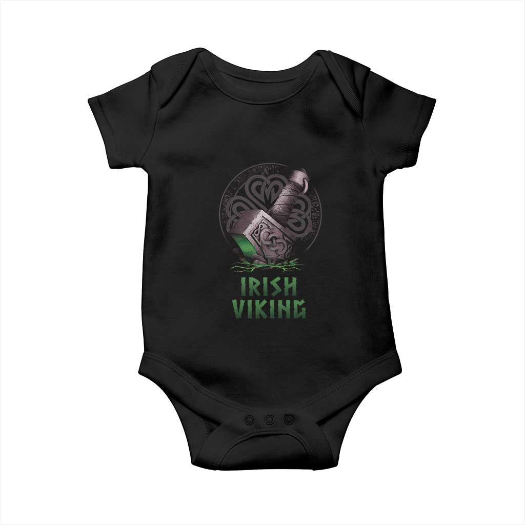 Irish Viking Baby Onesie Celtic Thor Mjolnir