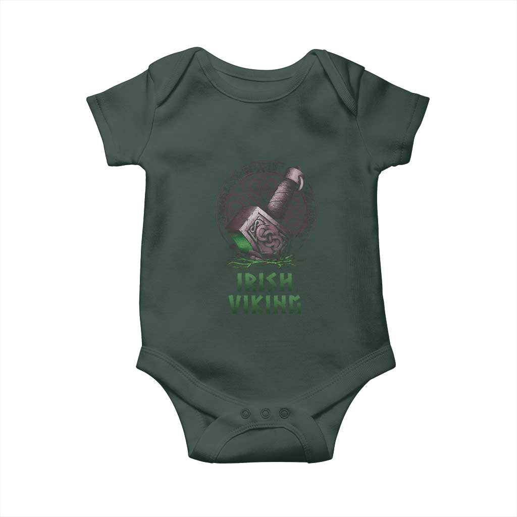 Irish Viking Baby Onesie Celtic Thor Mjolnir