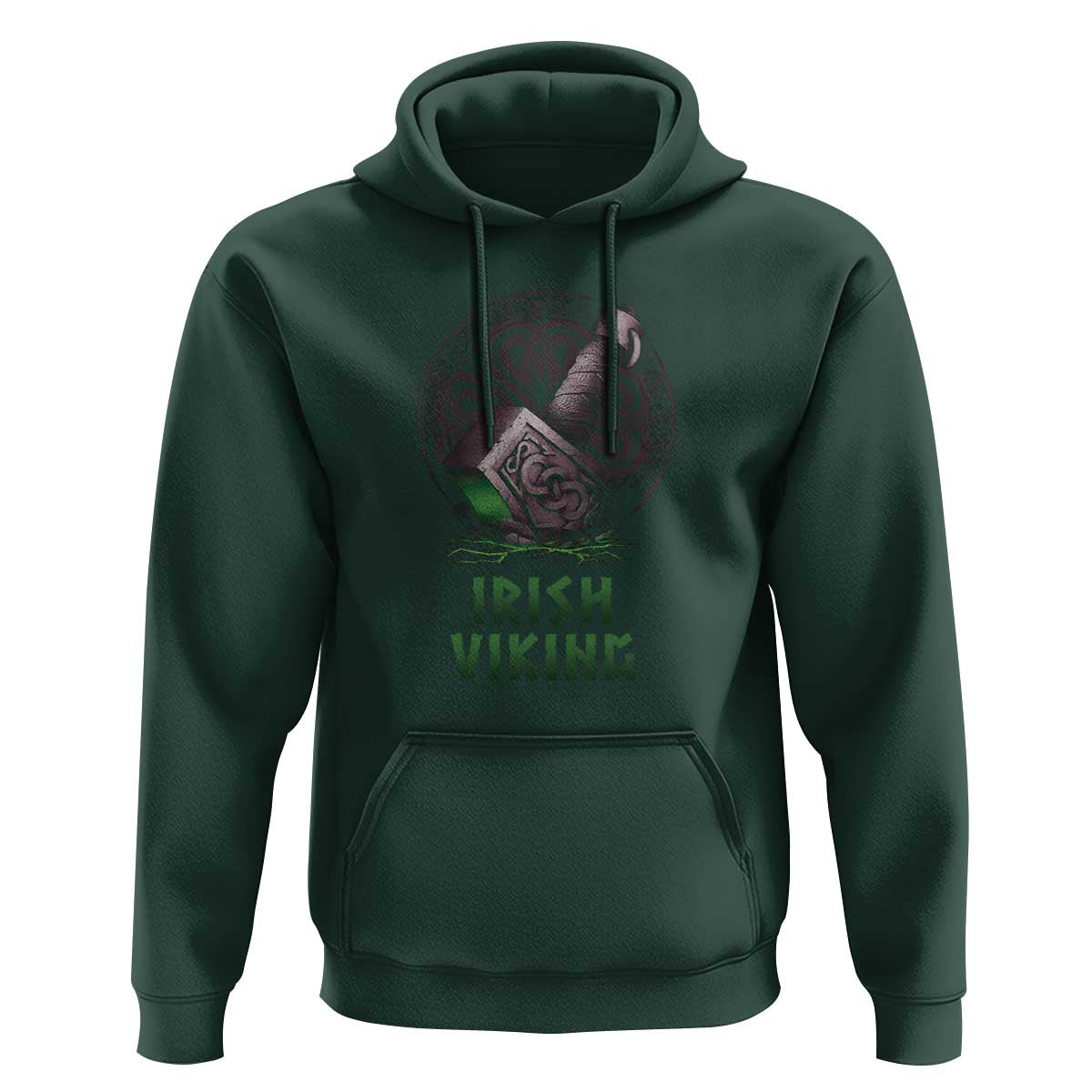 Irish Viking Hoodie Celtic Thor Mjolnir