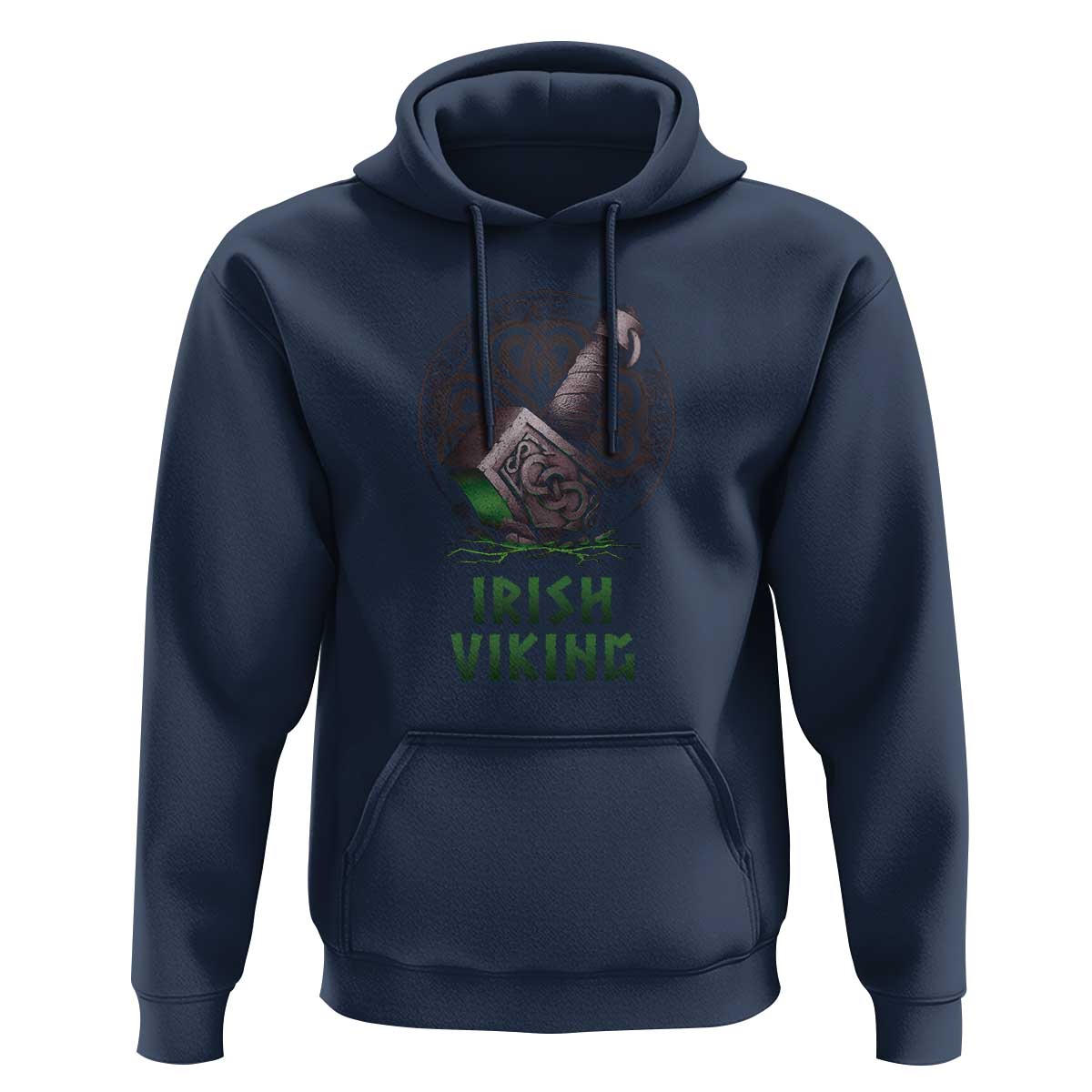 Irish Viking Hoodie Celtic Thor Mjolnir