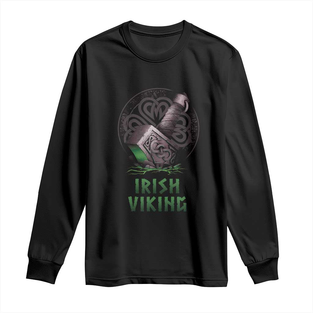 Irish Viking Long Sleeve Shirt Celtic Thor Mjolnir