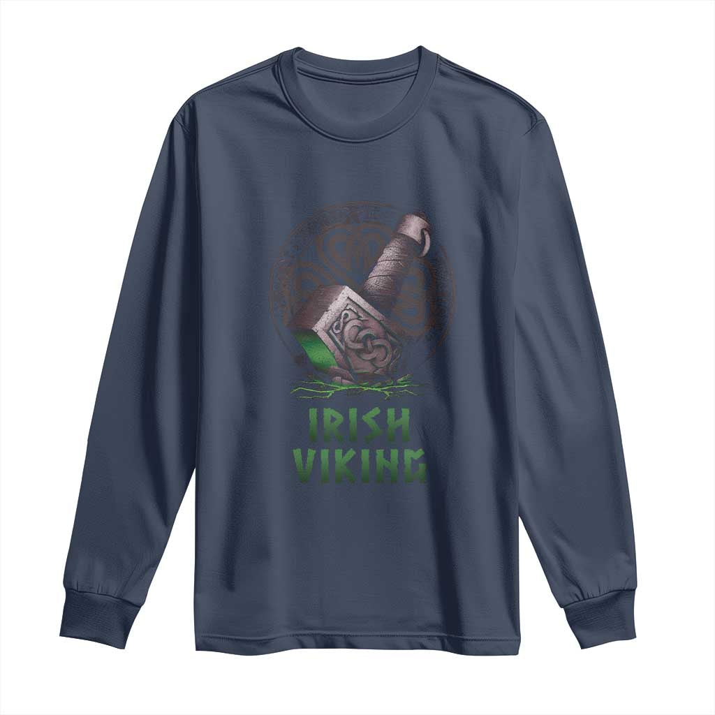 Irish Viking Long Sleeve Shirt Celtic Thor Mjolnir