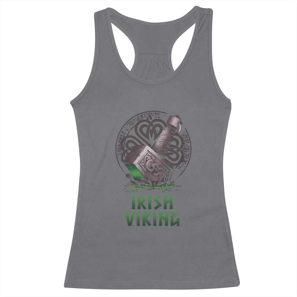 Irish Viking Racerback Tank Top Celtic Thor Mjolnir