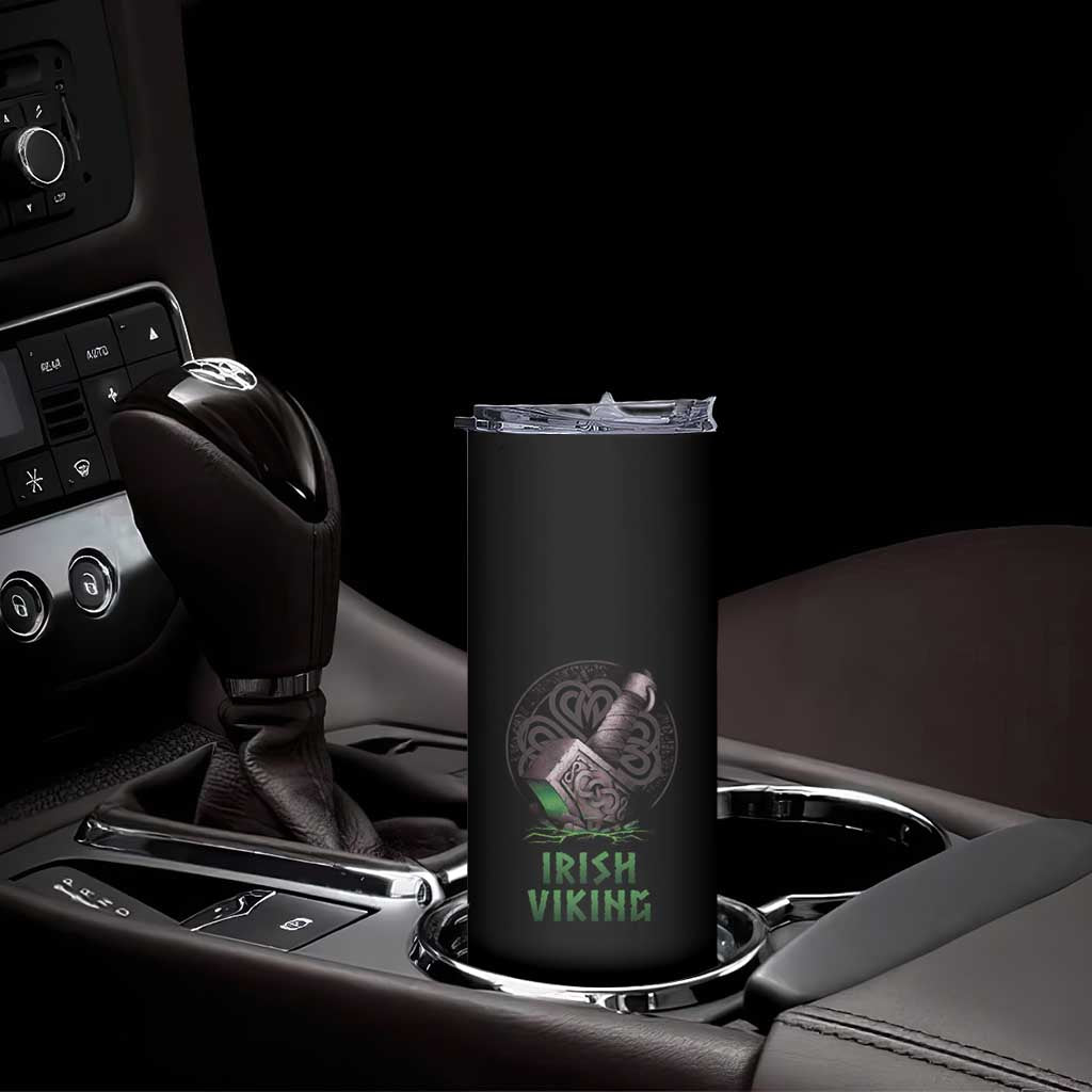 Irish Viking Skinny Tumbler Celtic Thor Mjolnir