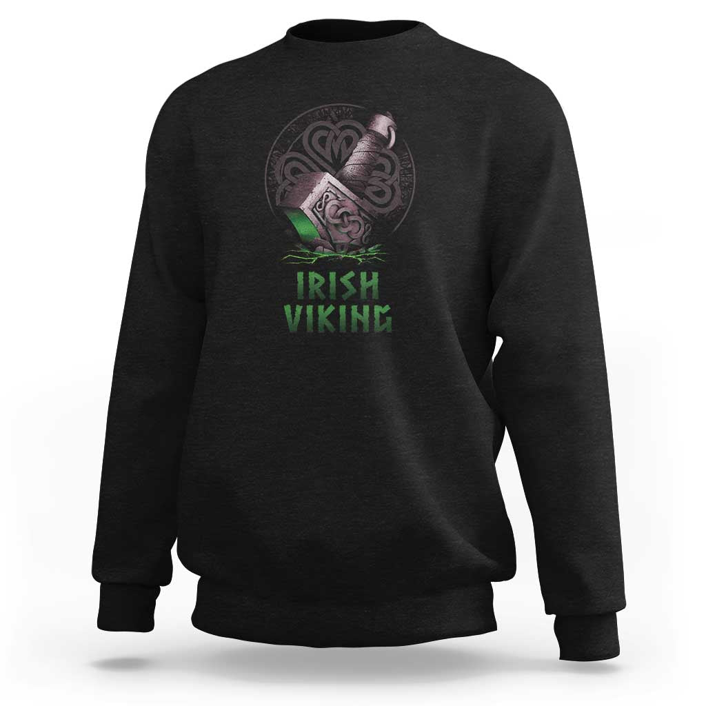 Irish Viking Sweatshirt Celtic Thor Mjolnir