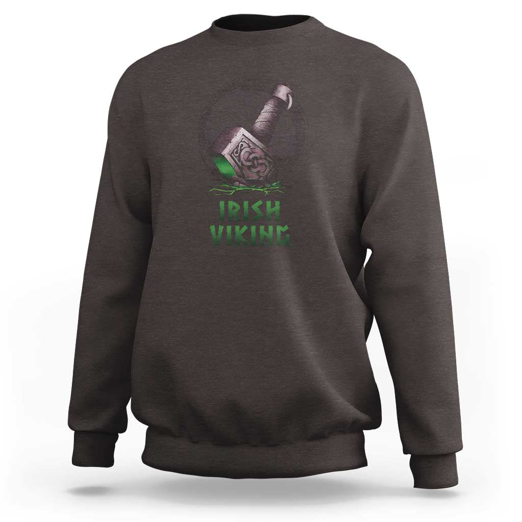 Irish Viking Sweatshirt Celtic Thor Mjolnir
