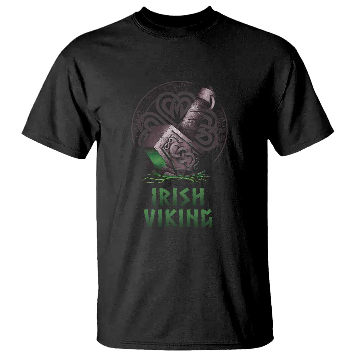 Irish Viking T Shirt Celtic Thor Mjolnir