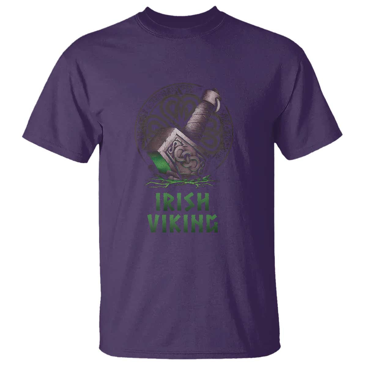 Irish Viking T Shirt Celtic Thor Mjolnir