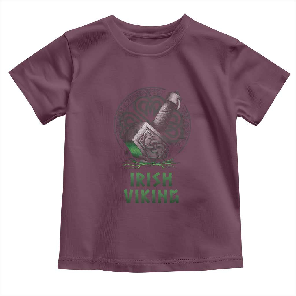 Irish Viking Toddler T Shirt Celtic Thor Mjolnir