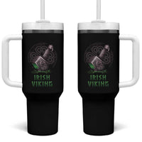 Irish Viking Tumbler With Handle Celtic Thor Mjolnir
