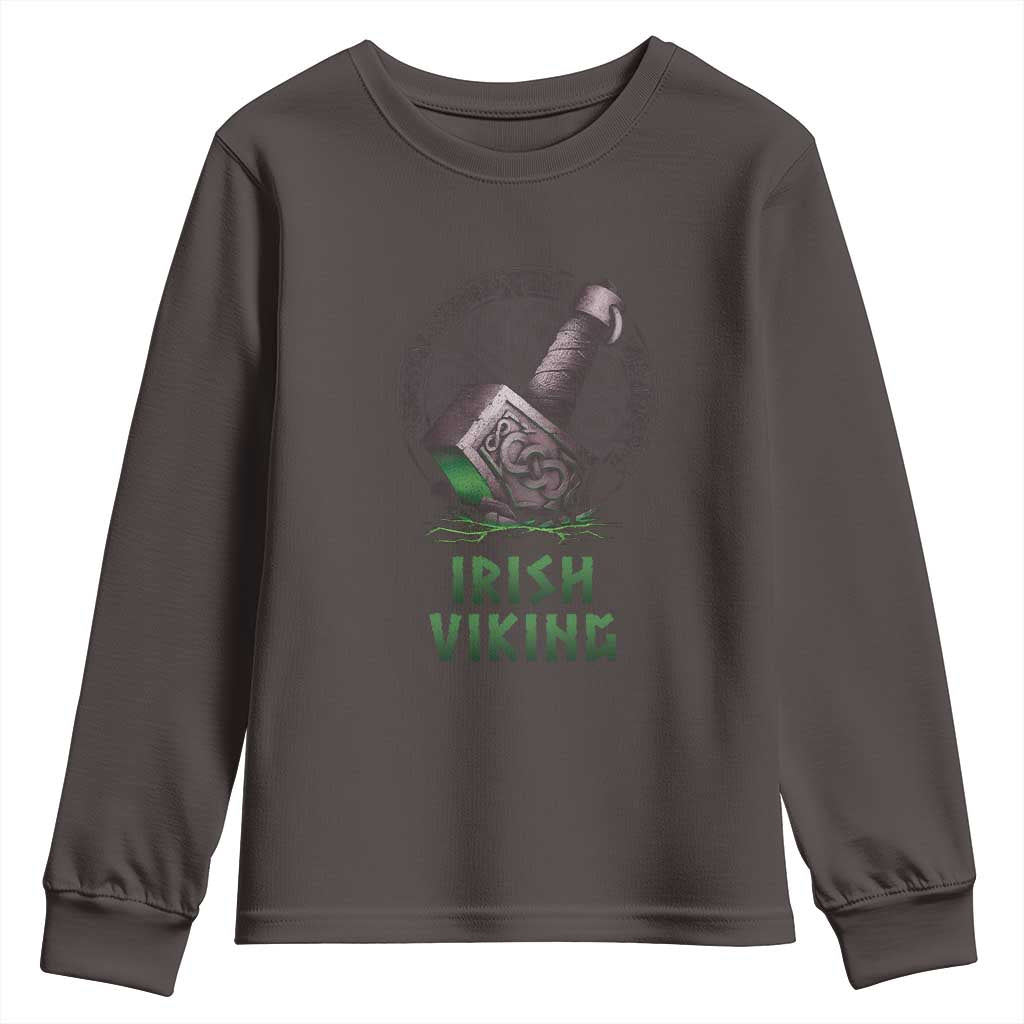 Irish Viking Youth Sweatshirt Celtic Thor Mjolnir