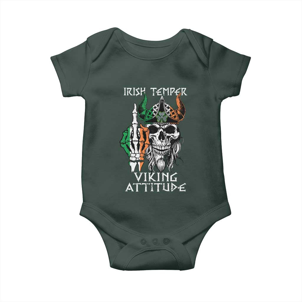 Funny Irish Viking Baby Onesie Irish Temper Viking Attitude
