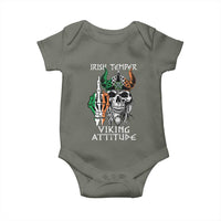 Funny Irish Viking Baby Onesie Irish Temper Viking Attitude