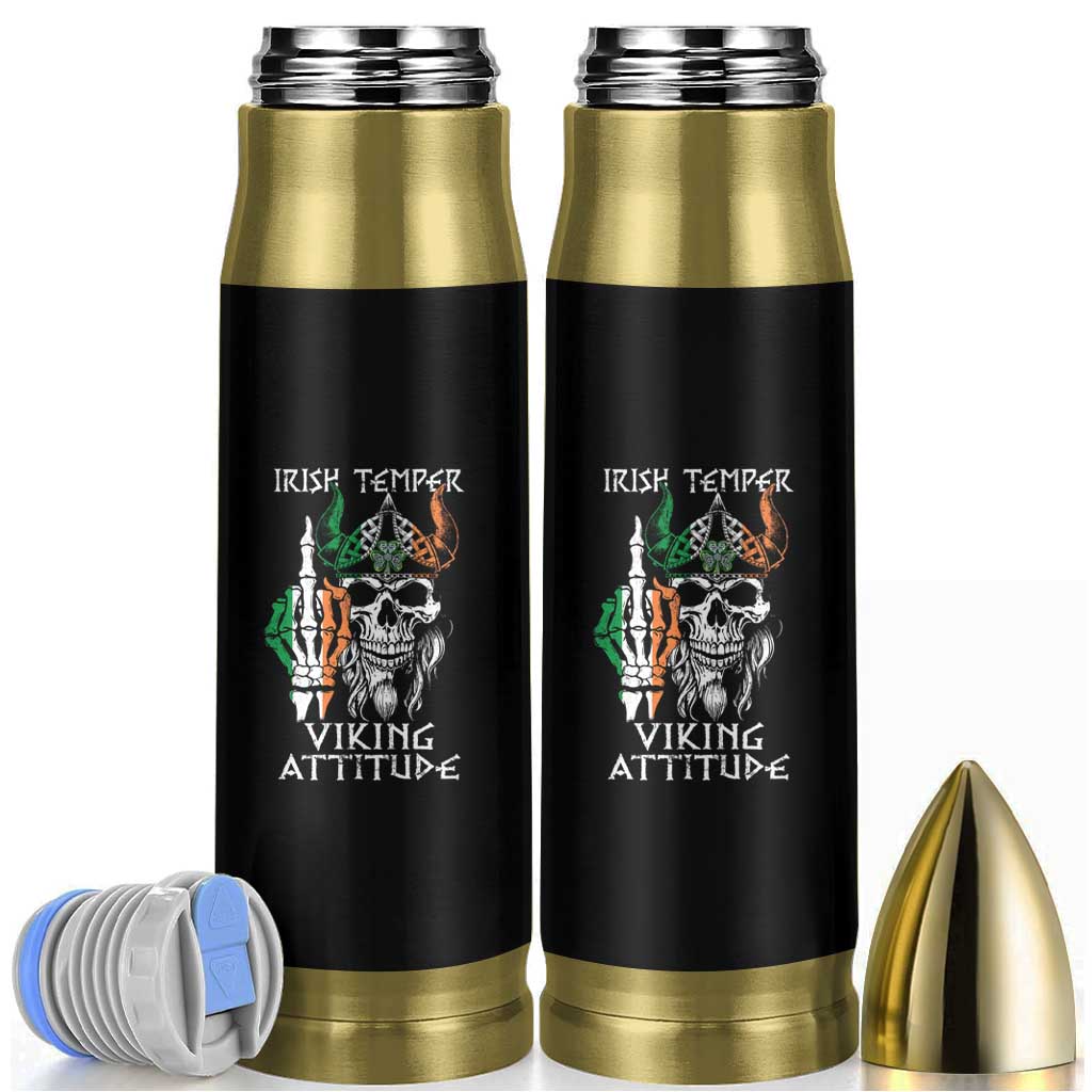 Funny Irish Viking Bullet Tumbler Irish Temper Viking Attitude