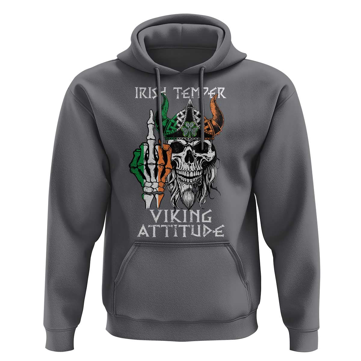 Funny Irish Viking Hoodie Irish Temper Viking Attitude