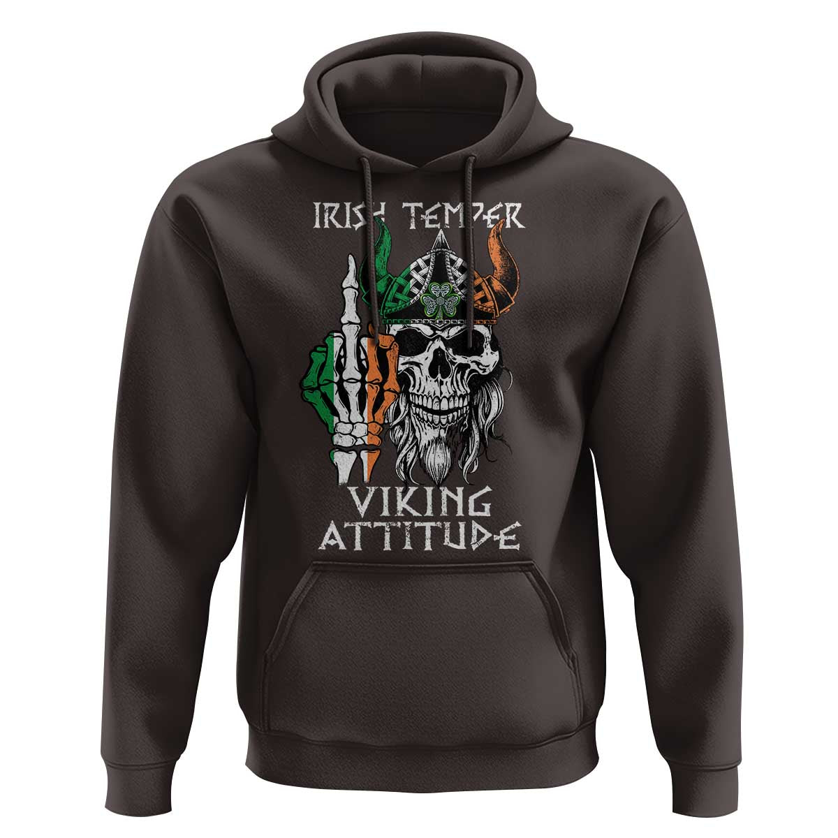 Funny Irish Viking Hoodie Irish Temper Viking Attitude