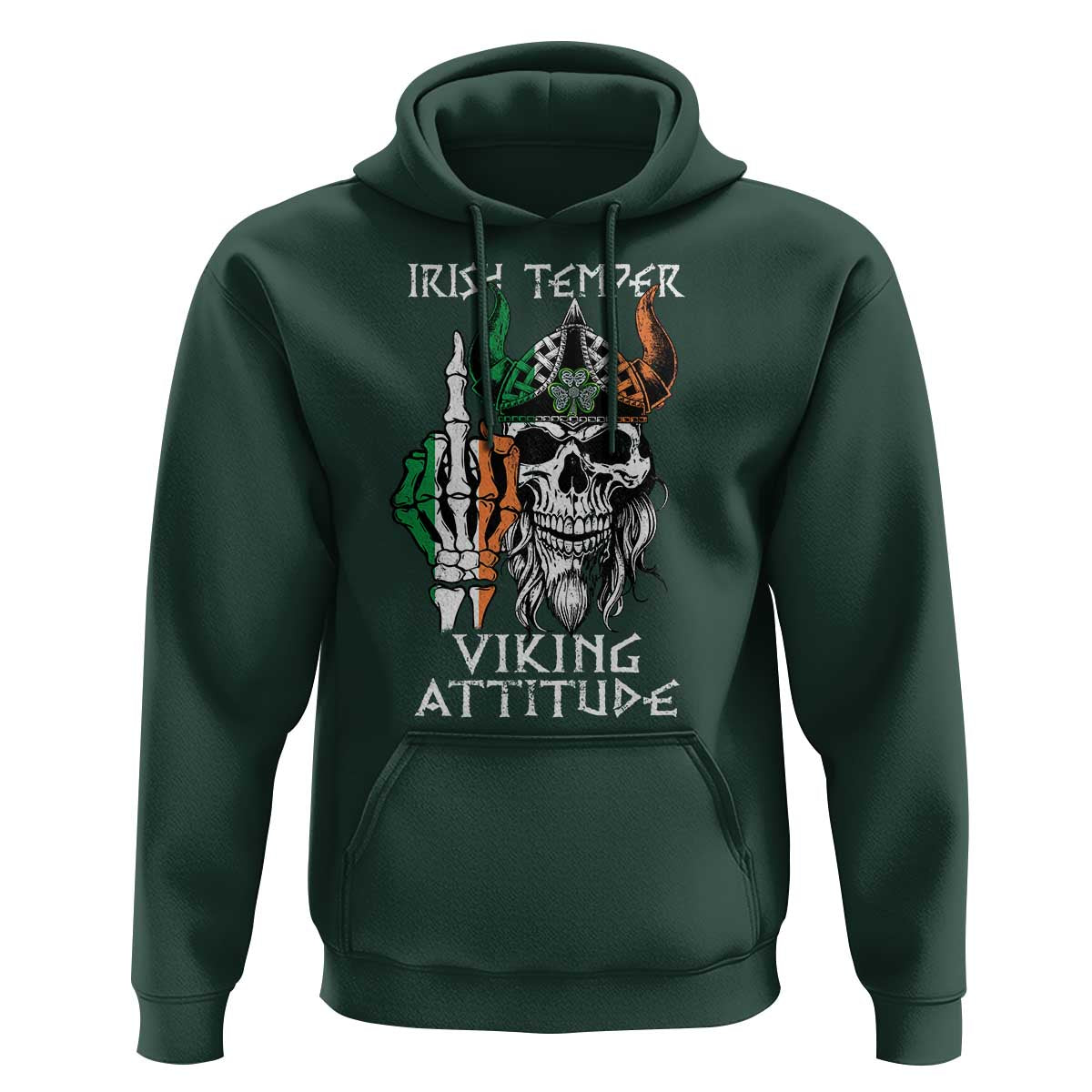 Funny Irish Viking Hoodie Irish Temper Viking Attitude