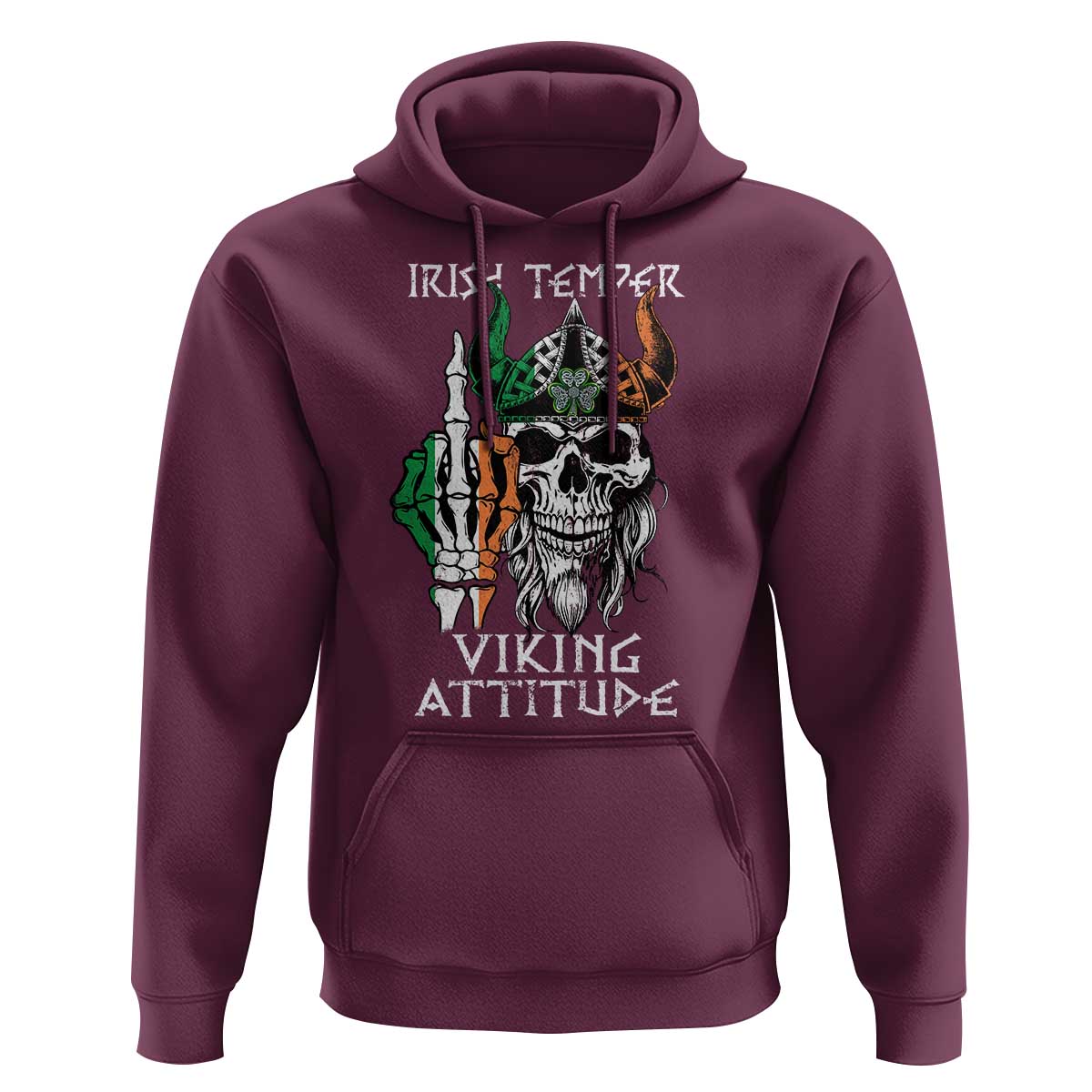 Funny Irish Viking Hoodie Irish Temper Viking Attitude