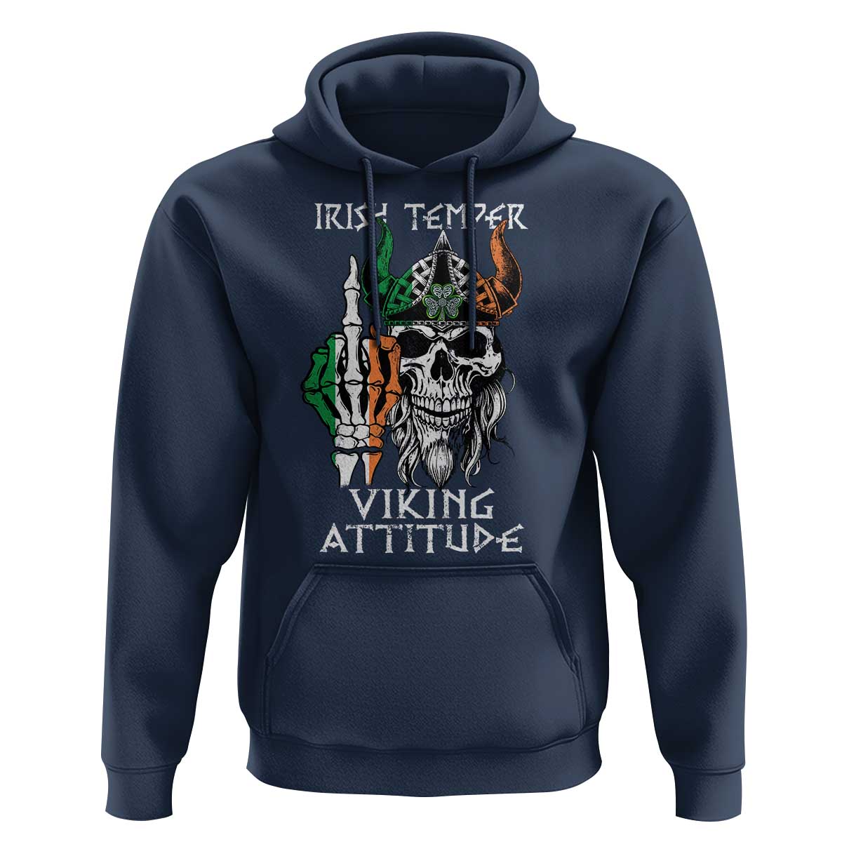Funny Irish Viking Hoodie Irish Temper Viking Attitude