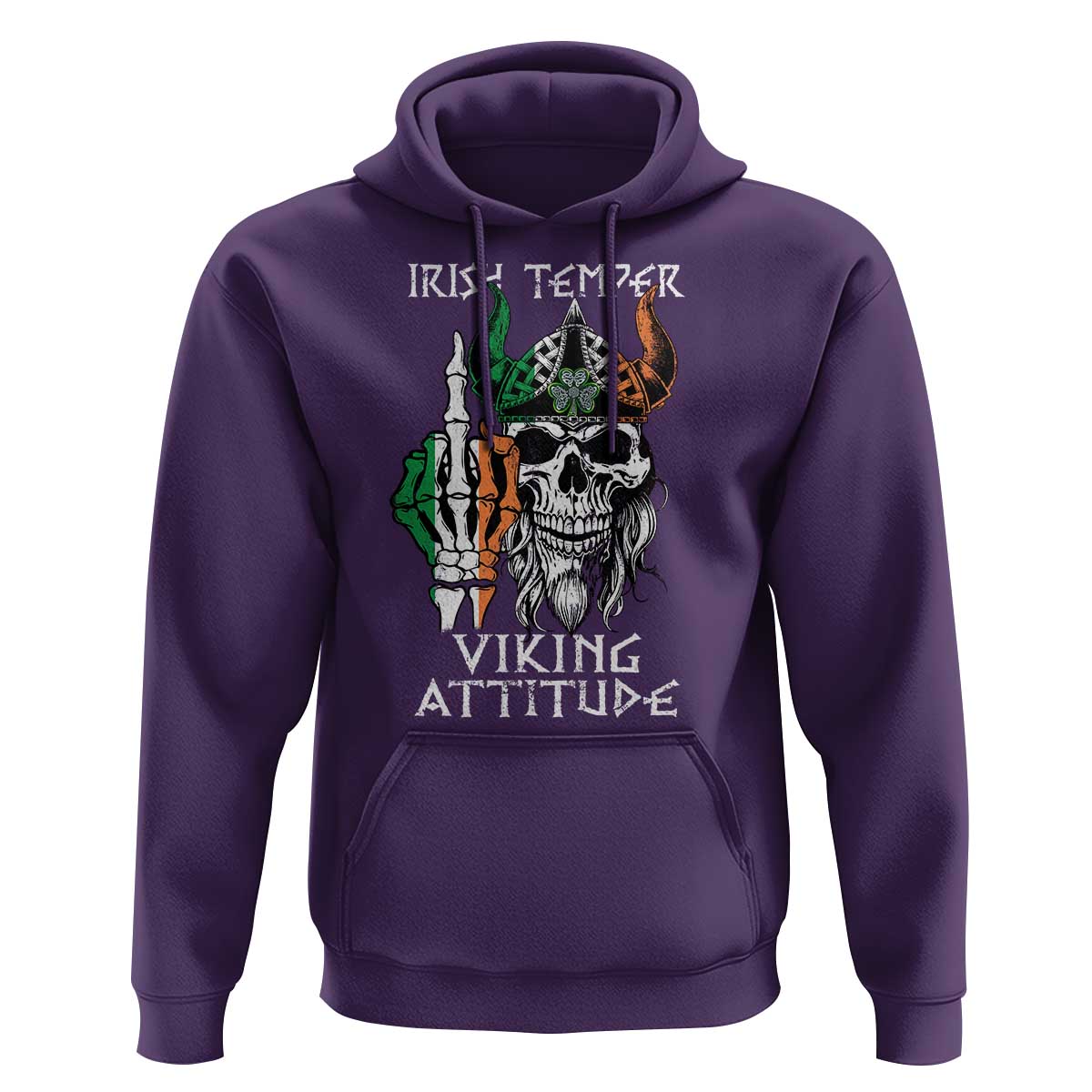Funny Irish Viking Hoodie Irish Temper Viking Attitude