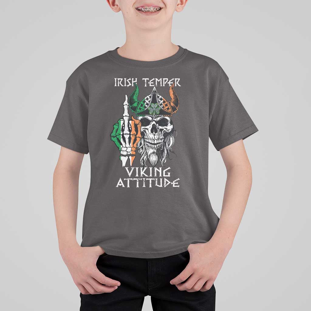 Funny Irish Viking T Shirt For Kid Irish Temper Viking Attitude