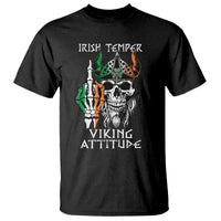 Funny Irish Viking T Shirt Irish Temper Viking Attitude
