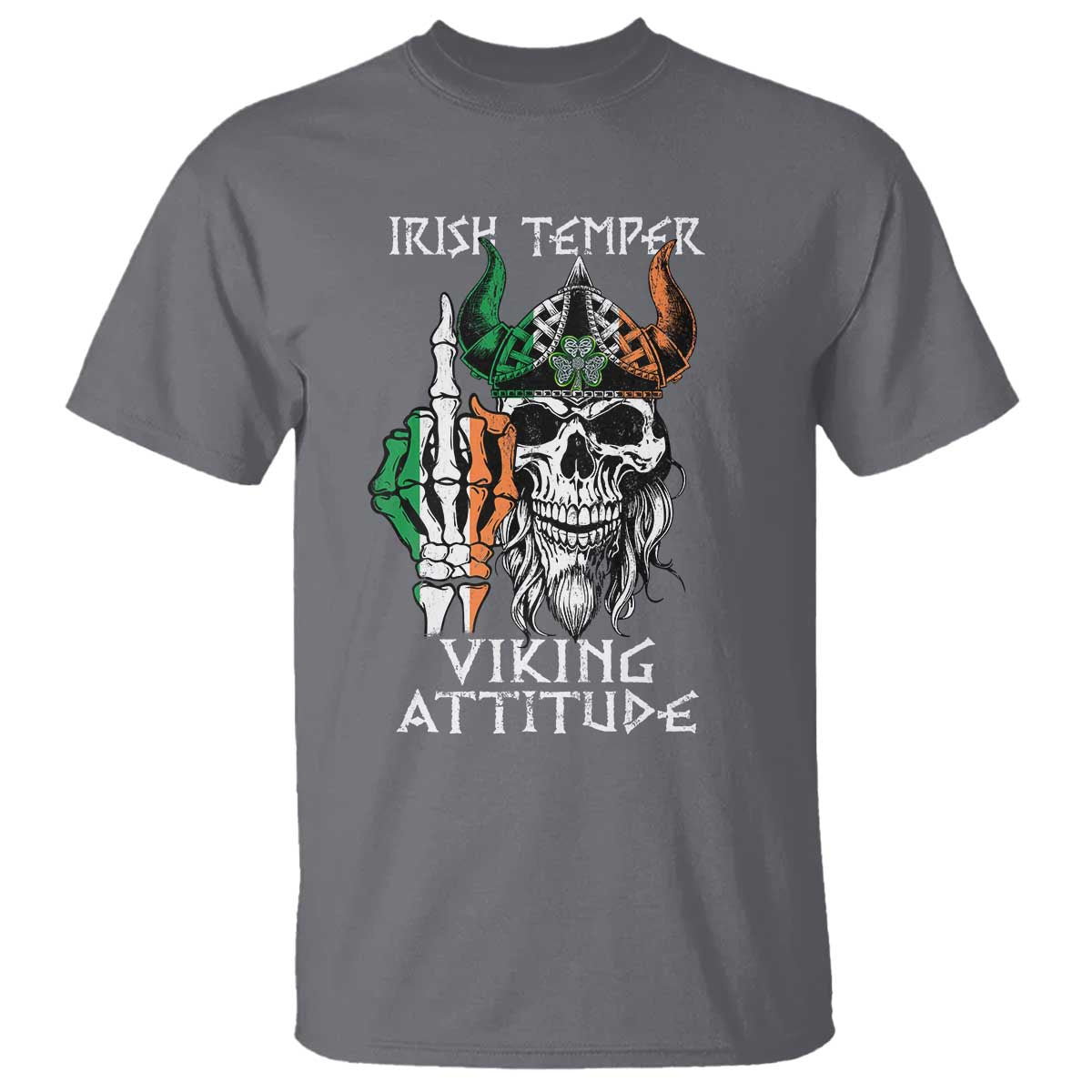 Funny Irish Viking T Shirt Irish Temper Viking Attitude