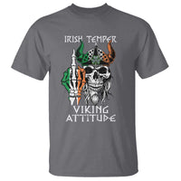 Funny Irish Viking T Shirt Irish Temper Viking Attitude