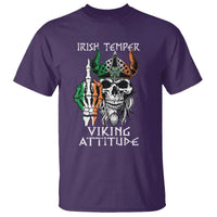 Funny Irish Viking T Shirt Irish Temper Viking Attitude