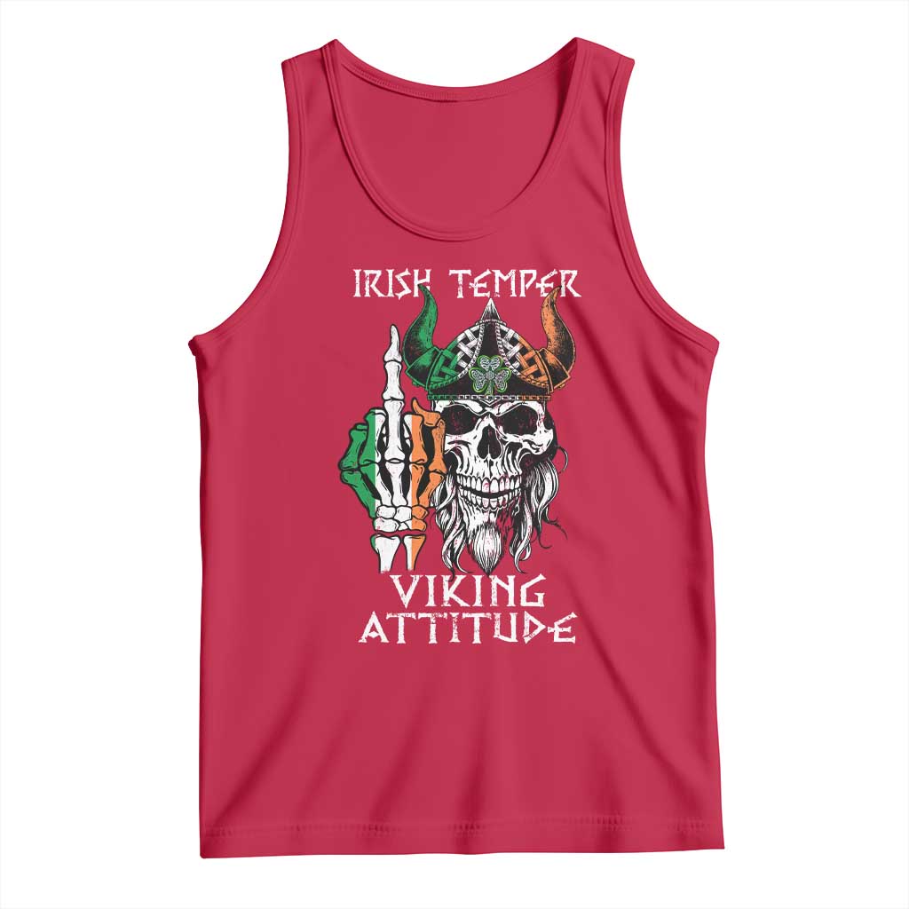 Funny Irish Viking Tank Top Irish Temper Viking Attitude