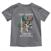 Funny Irish Viking Toddler T Shirt Irish Temper Viking Attitude