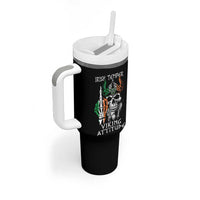 Funny Irish Viking Tumbler With Handle Irish Temper Viking Attitude
