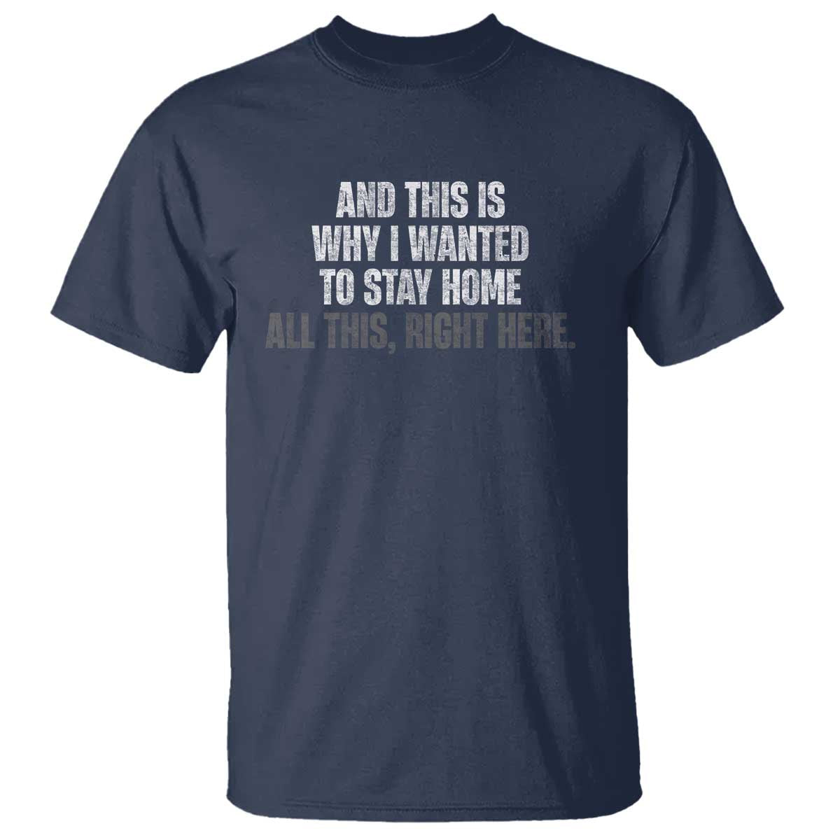 Funny And This Is Why I Wanted To Stay Home T Shirt All This Right Here