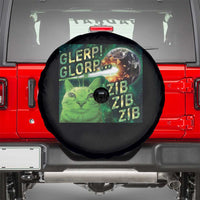 Funny Alien Cat Meme Spare Tire Cover Glerp Glorp Zib Zib