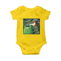 Funny Alien Cat Meme Baby Onesie Glerp Glorp Zib Zib