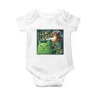 Funny Alien Cat Meme Baby Onesie Glerp Glorp Zib Zib