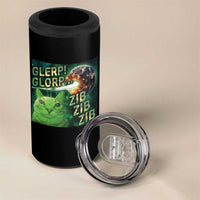 Funny Alien Cat Meme 4 in 1 Can Cooler Tumbler Glerp Glorp Zib Zib