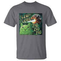 Funny Alien Cat Meme T Shirt Glerp Glorp Zib Zib