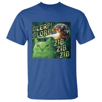 Funny Alien Cat Meme T Shirt Glerp Glorp Zib Zib