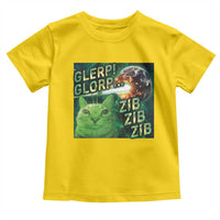 Funny Alien Cat Meme Toddler T Shirt Glerp Glorp Zib Zib