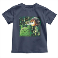Funny Alien Cat Meme Toddler T Shirt Glerp Glorp Zib Zib