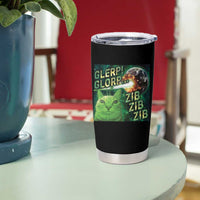 Funny Alien Cat Meme Tumbler Cup Glerp Glorp Zib Zib